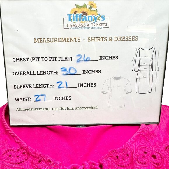 Lauren Ralph Lauren Boho Peasant Top Womens 2X Fuchsia Embroidered with Tassels - Picture 4 of 8